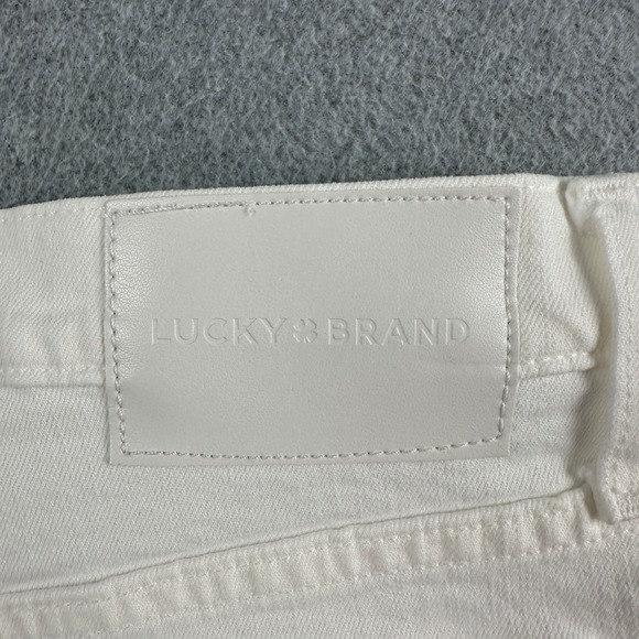 NEW Lucky Brand Shorts Womens 12/31 White Festival Mid Rise 3" Short Raw Hem NWT - Picture 9 of 11